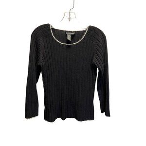 BCBG exclusively for Nordstrom Sweater Ribbed Acrylic Blend Size Large